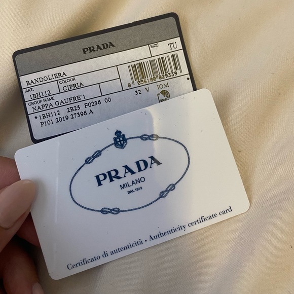 prada bandoliera, napa gaufre ‘1, in color “cipria” (dusty rose pink) - Picture 10 of 12